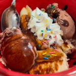 Banana Split with Chocolate Sauce