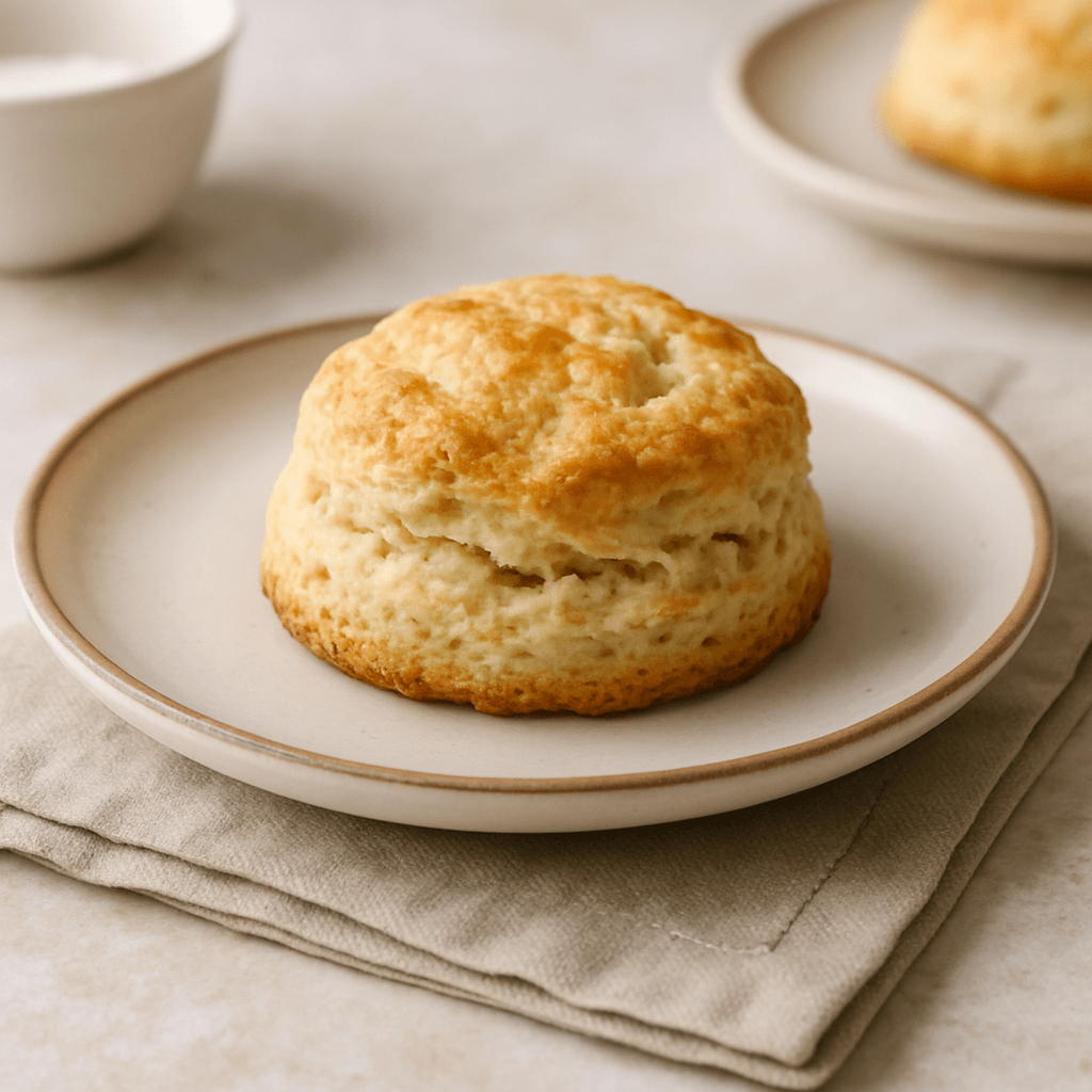 Scone on a plate
